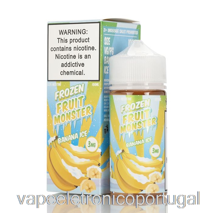 Vape Eletronico Ice Banana - Monstro De Frutas Congeladas - 100ml 6mg